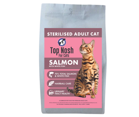 Top Nosh Cat Kibble - Salmon With White Fish