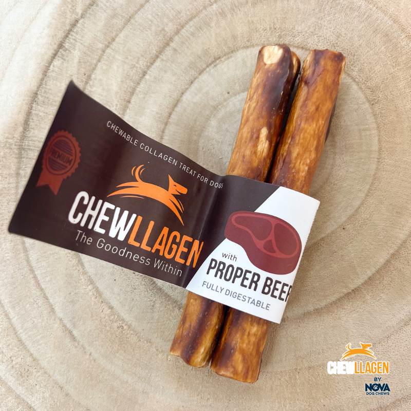 Chewllagen Roll 5" Beef or Chicken. Two pack.