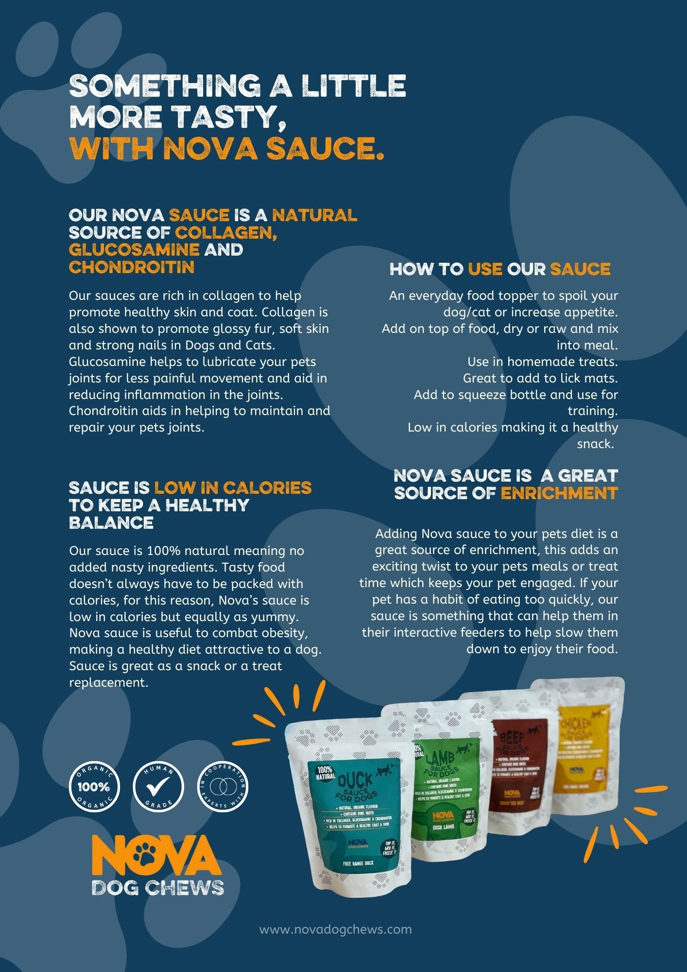 Nova Sauces - delicious and collagen rich