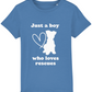 'Just a Boy who loves rescues'  - premium organic cotton children's tee